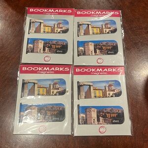 NWT 4 Packets of 2 (8 Total) atp Magnetic Bookmarks from Athens, Greece.